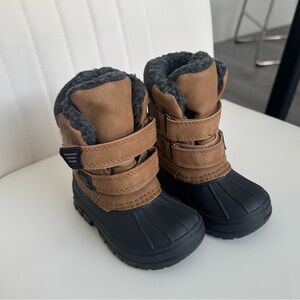 Joe Fresh Tan and Black Kids Boots
